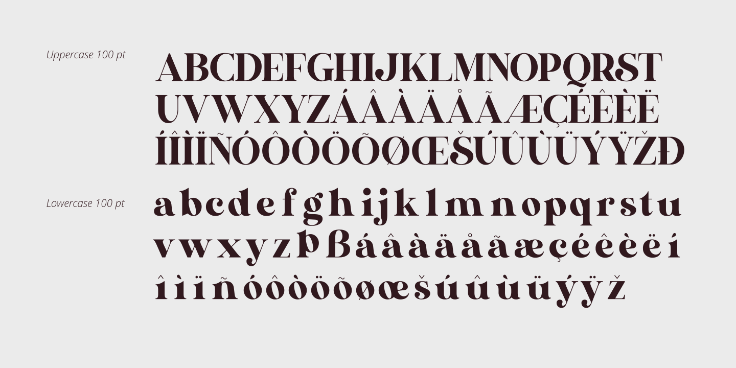 Example font Bostvina #9